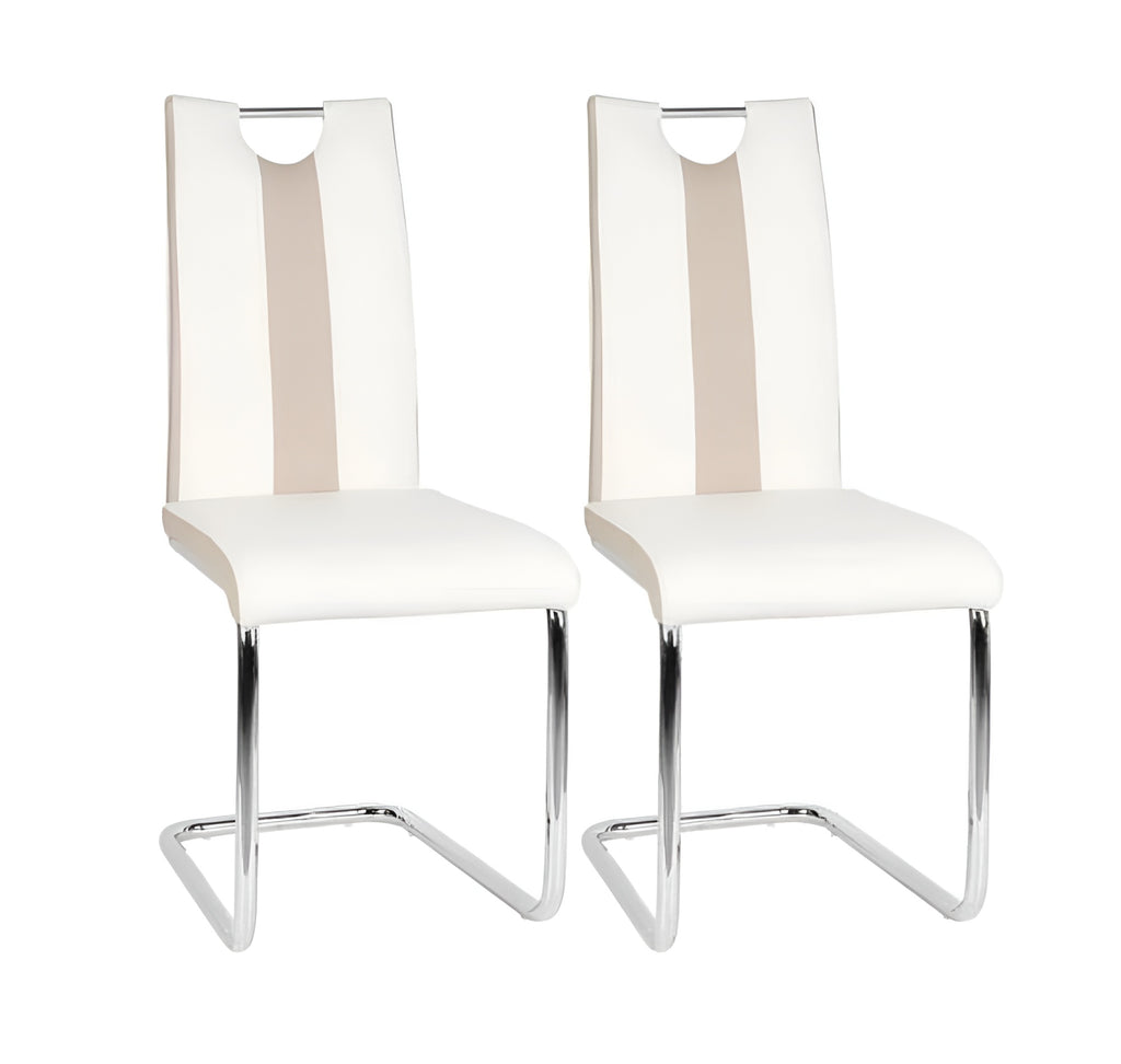 Lixra Set Of 4 Comfort Leather Dining Chairs