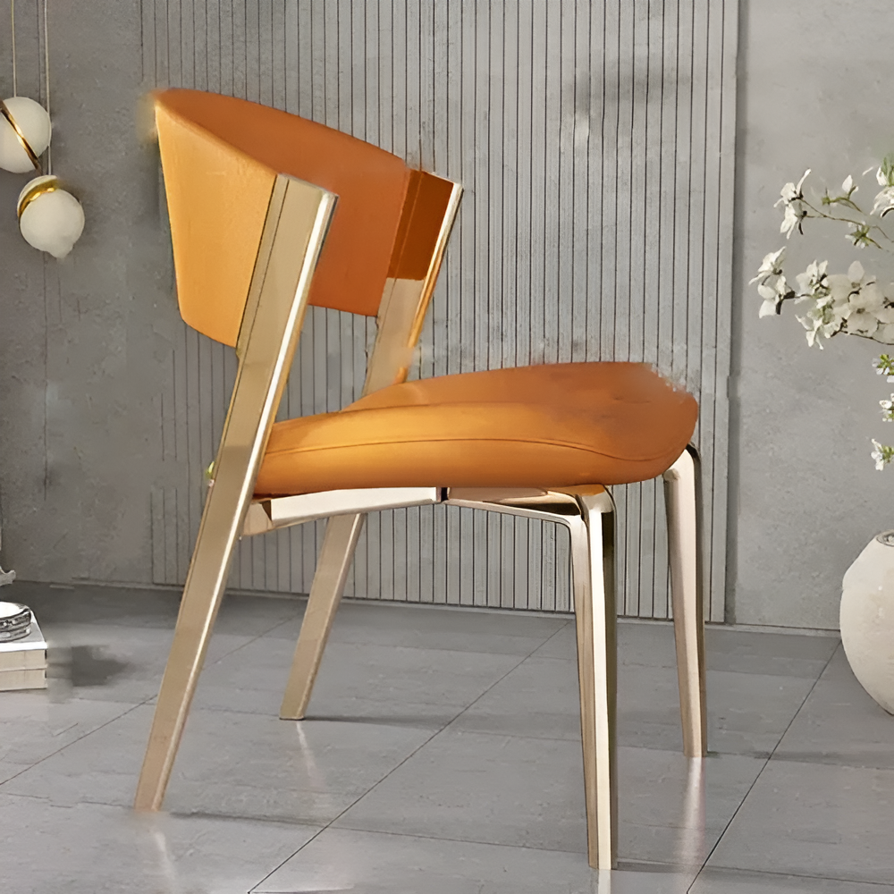 Lixra Set Of 4 Comfy Leather Dining Chair