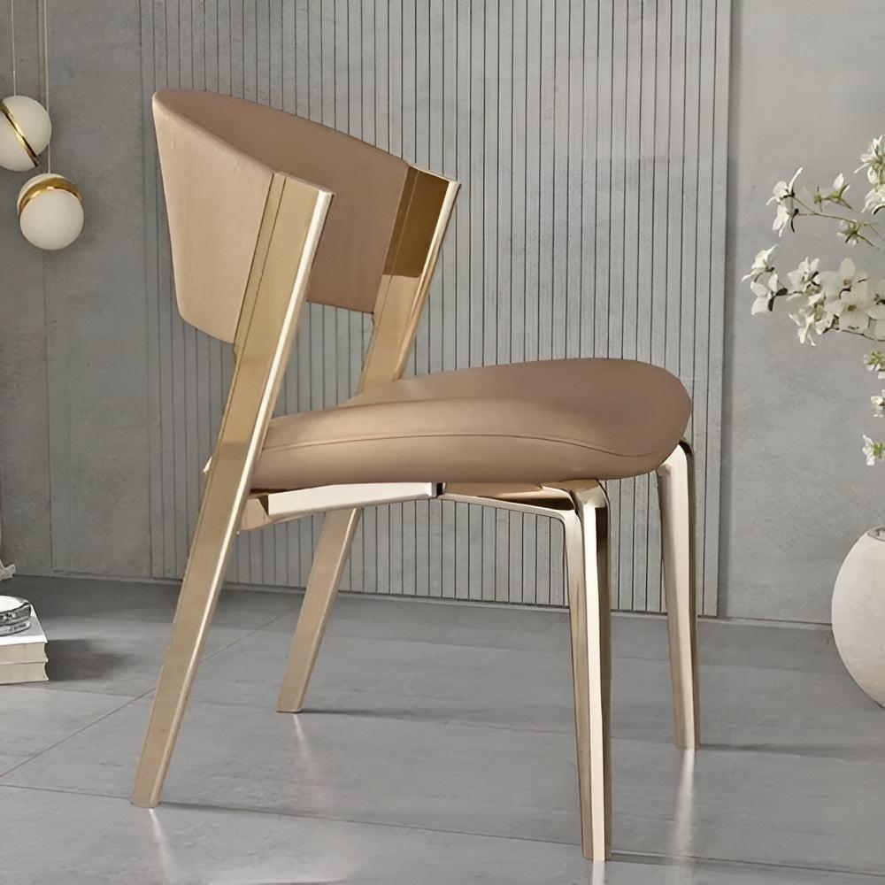 Lixra Set Of 4 Comfy Leather Dining Chair