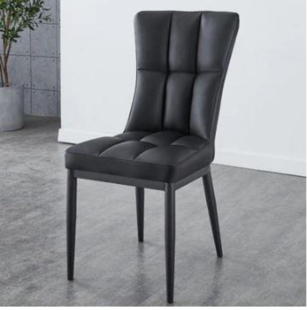Lixra Set Of 4 Cozy Comfort Leather Dining Chairs