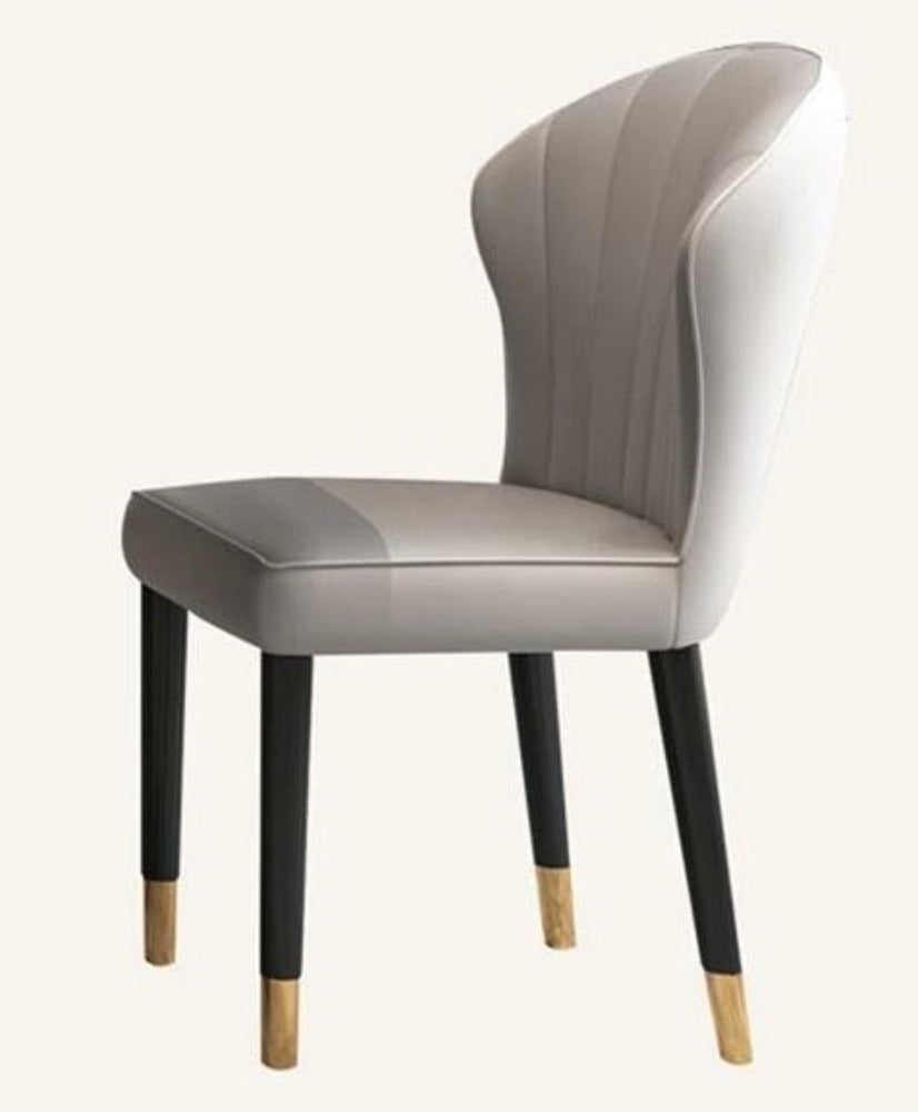 lixra Set Of 4 Cozy Leather Dining Chairs