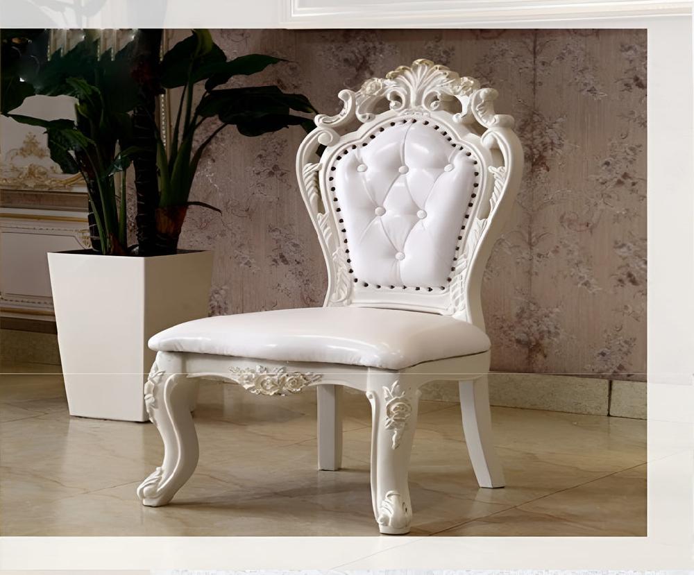 Lixra Set Of 4 European Leather Dining Chairs