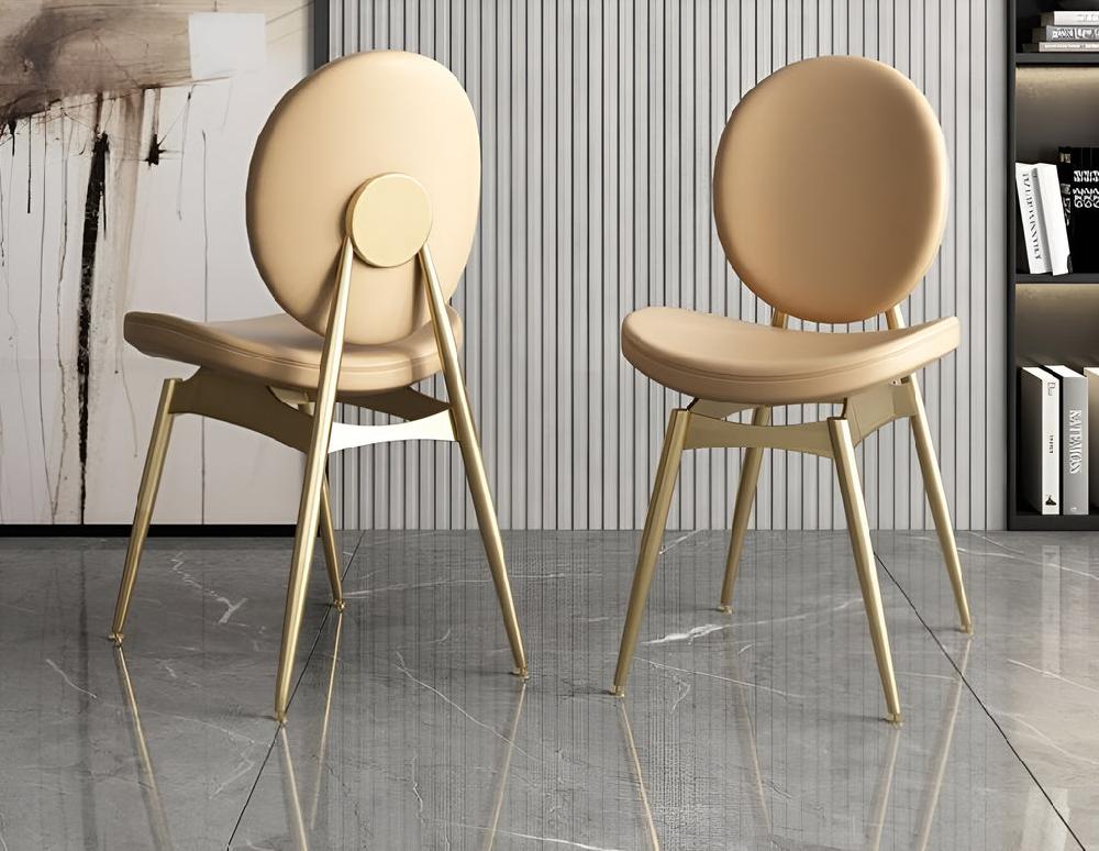 Lixra Set Of 4 Indoor Leather Dining Chairs