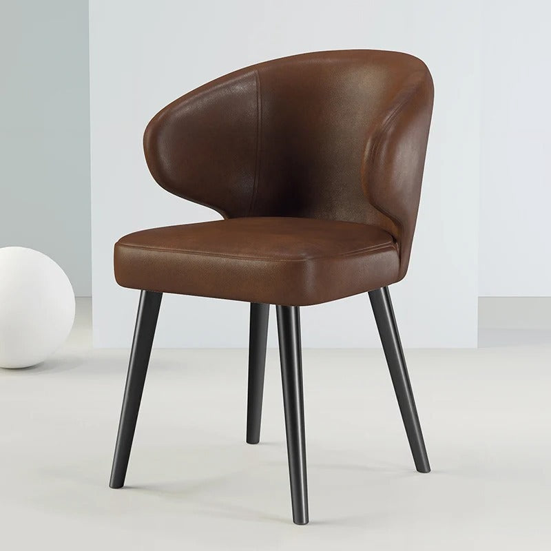 Lixra Set Of 4 Leather Appealing Dining Chair