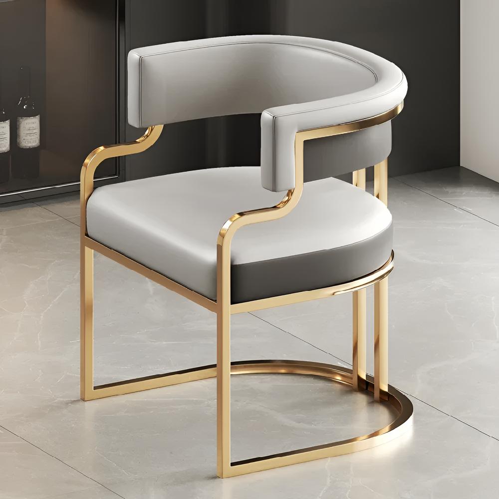 Lixra Set Of 4 Leather Designer Dining Chairs