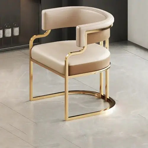 lixra Set of 4 Leather Designer Dining Chairs