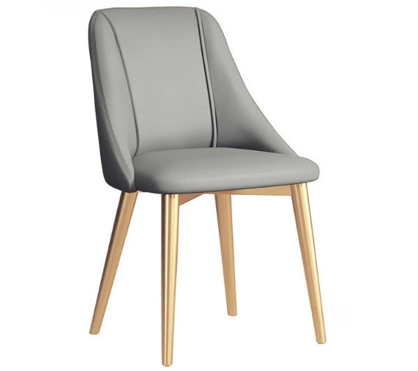 Lixra Set Of 4 Leather Finish Dining Chairs