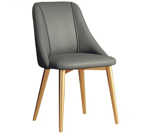 Lixra Set Of 4 Leather Finish Dining Chairs