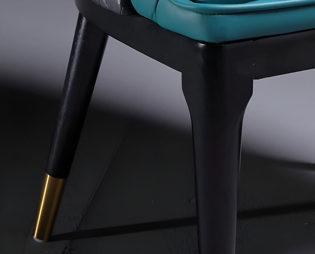 Lixra Set Of 4 Luxurious Leather Dining Chairs