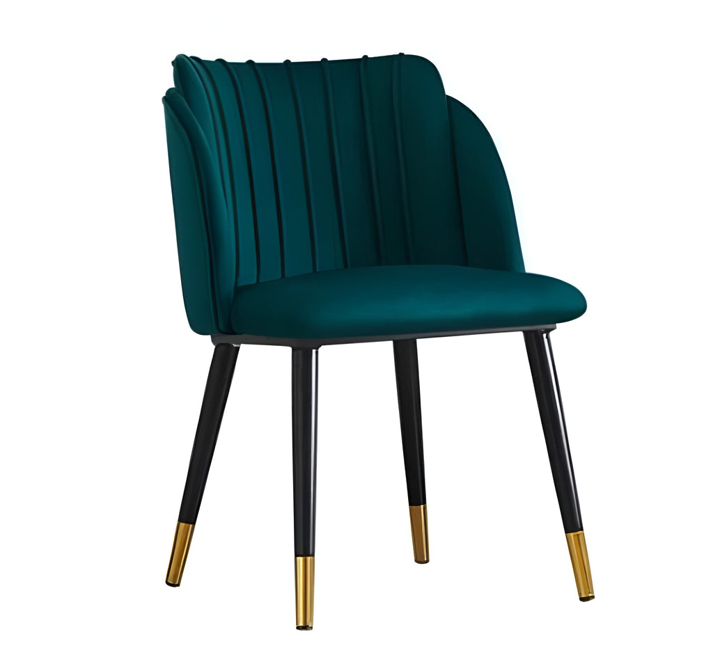 lixra Set Of 4 Nordic Velvet Dining Chairs