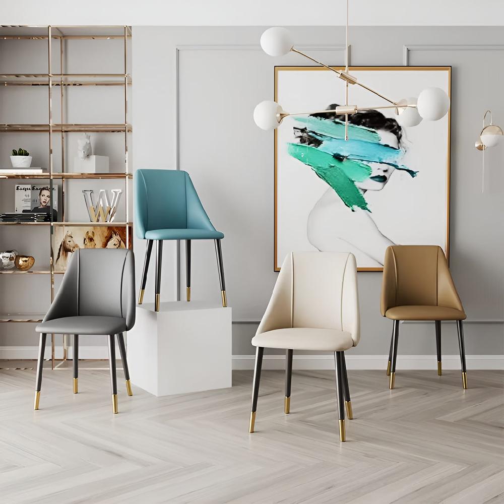 Lixra Set Of 4 Ultimate Leather Dining Chairs