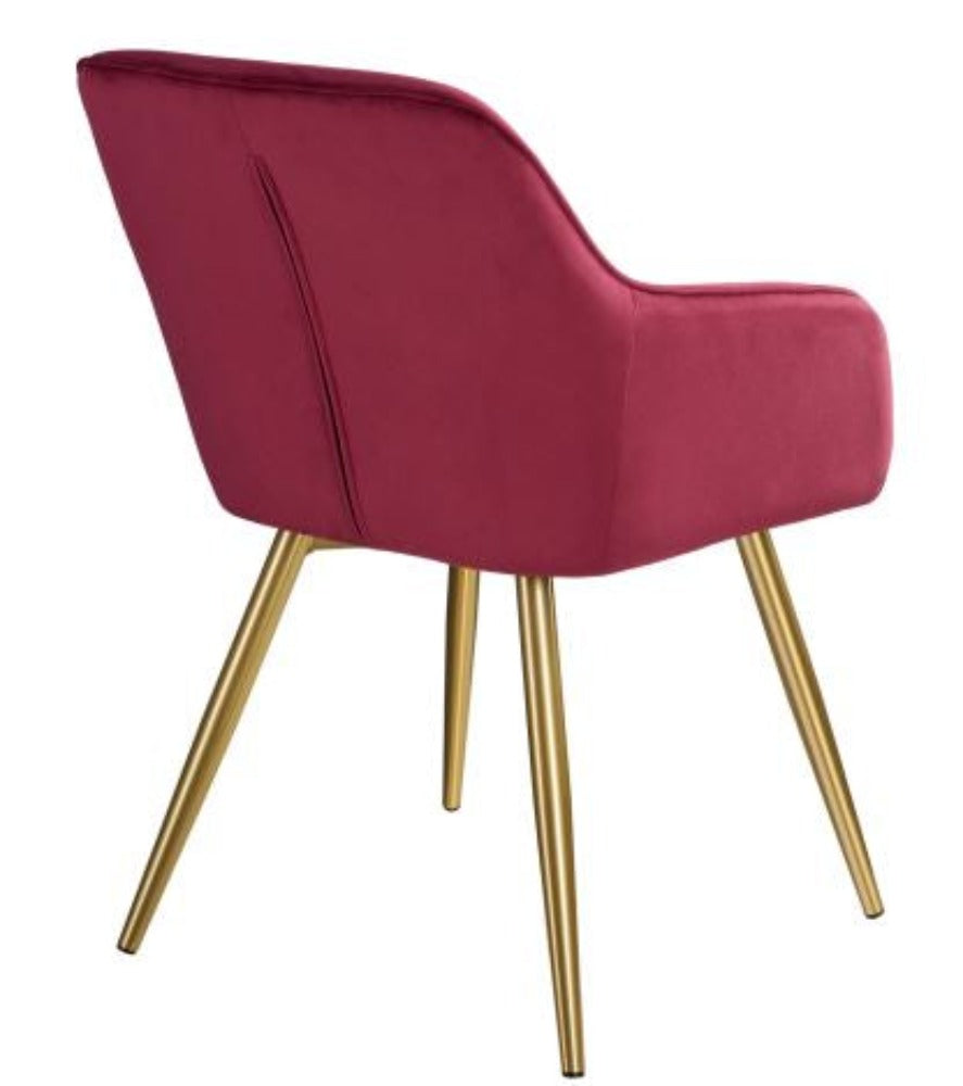 Lixra Set Of 4 Velvet Fabric Dining Chairs