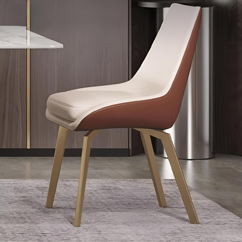 Lixra Set Of 6 Comfort Leather Dining Chairs