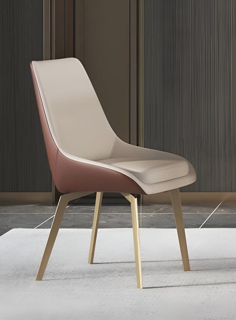 lixra Set Of 6 Comfort Leather Dining Chairs