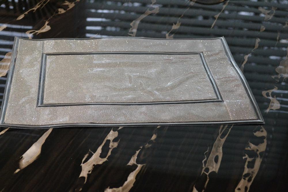 Lixra Set Of 6 Glitter Sparkle Placemat