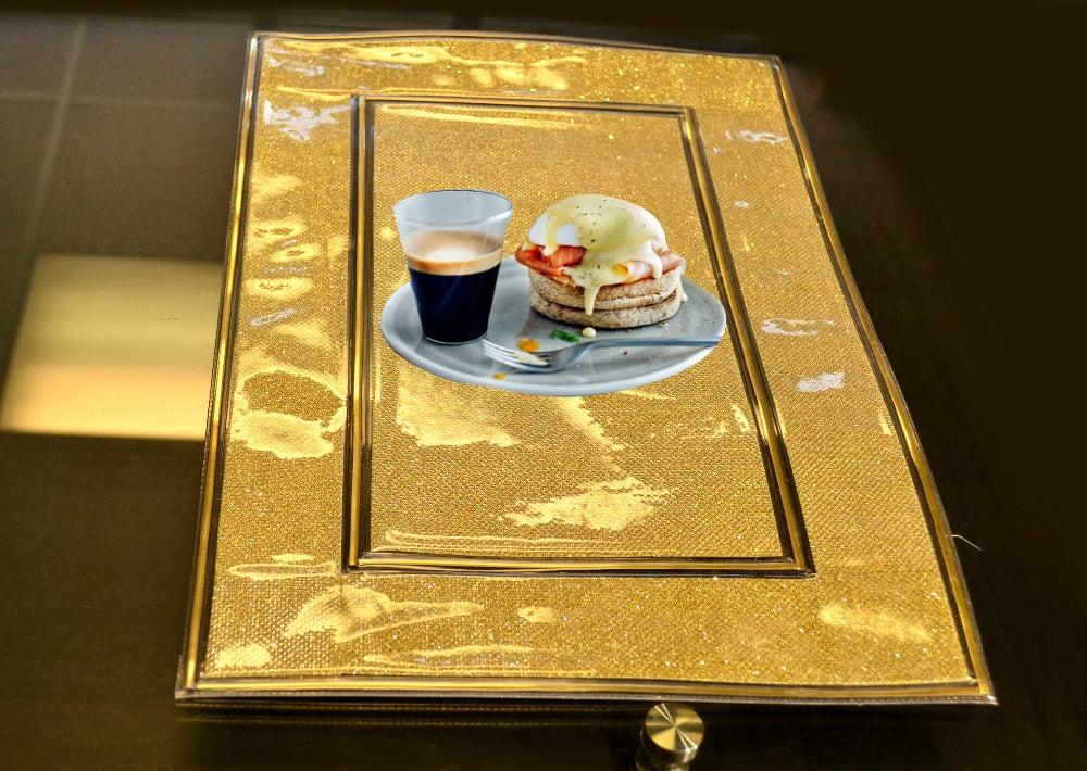 lixra Set of 6 Glitter Sparkle Placemat