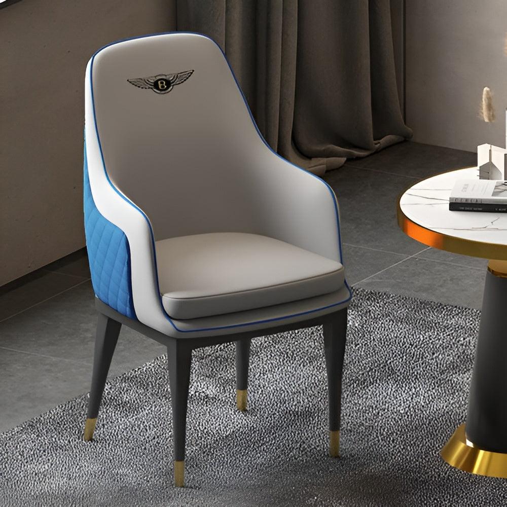 Lixra Set Of 6 Leather Upholstered Dining Chairs