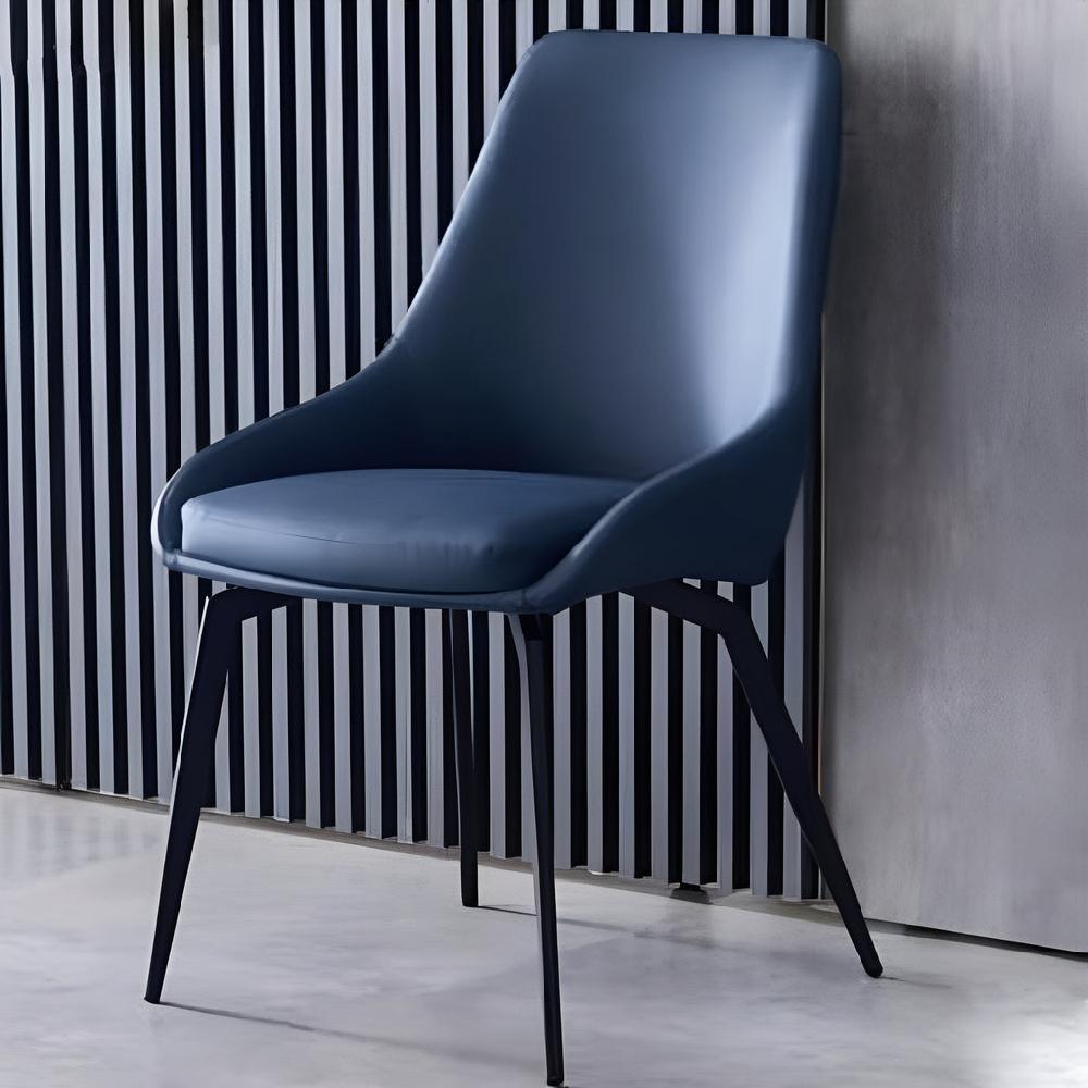 Lixra Set Of 6 Modern Leather Finish Dining Chair