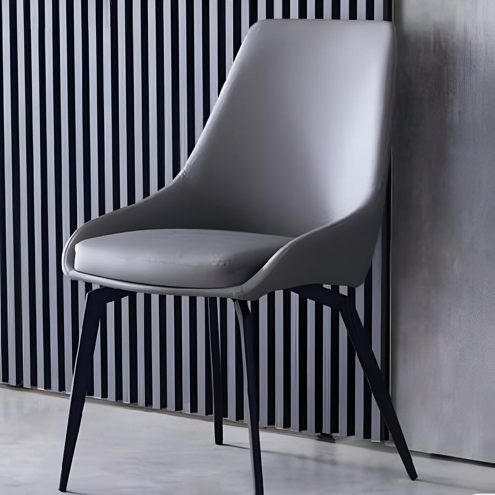 Lixra Set Of 6 Modern Leather Finish Dining Chair