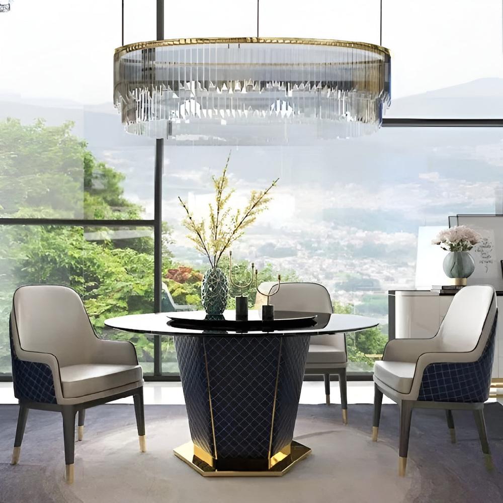 Lixra Set Of 6 Versatile Leather Dining Chairs