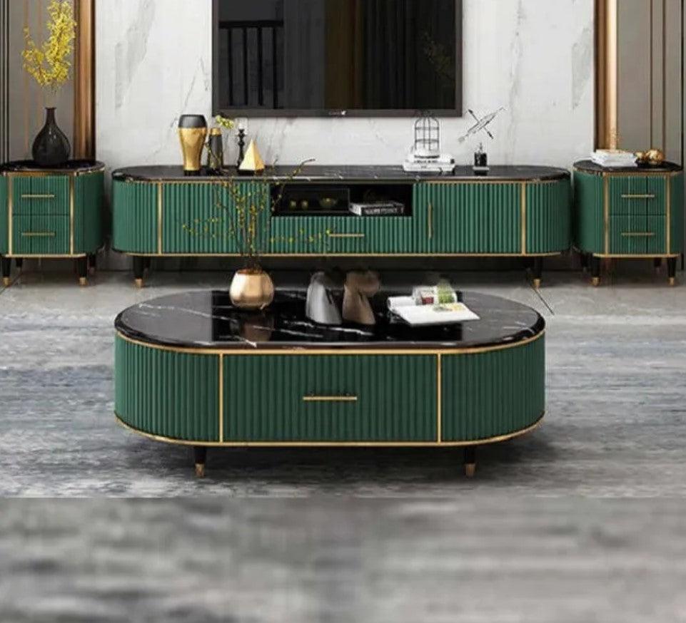 lixra Set Of TV Stand Coffee Table And Side Table