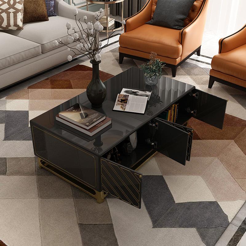 Lixra Shiny Wooden Luxurious Coffee Table