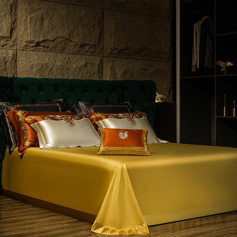 Lixra Silky Luxury Embroidered Bedding Set