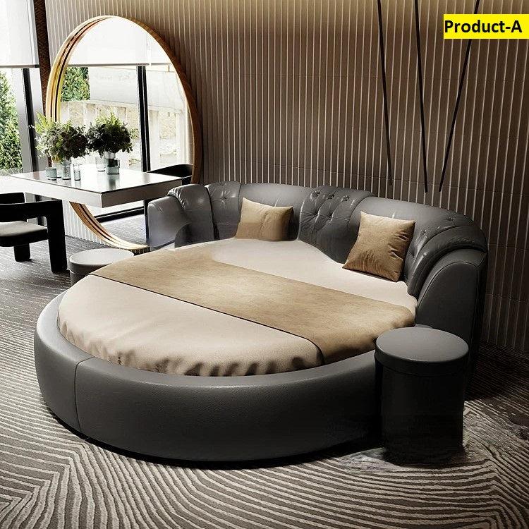 Lixra Skin-Friendly Modern Round Bed