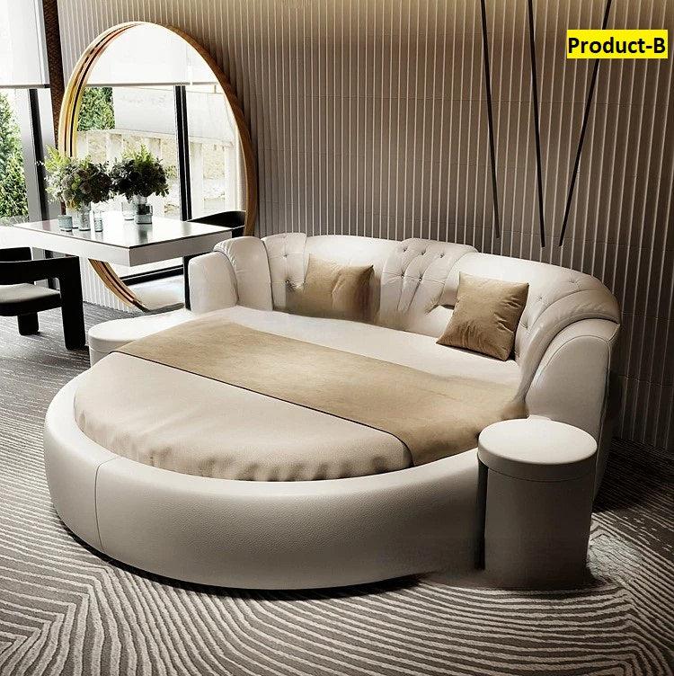 Lixra Skin-Friendly Modern Round Bed
