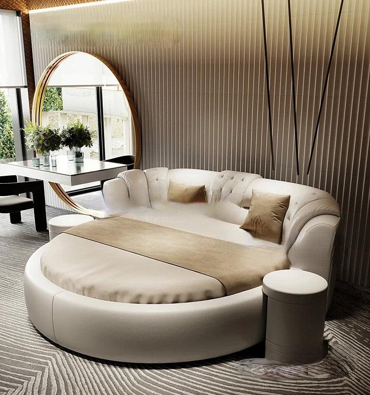 lixra Skin-Friendly Modern Round Bed