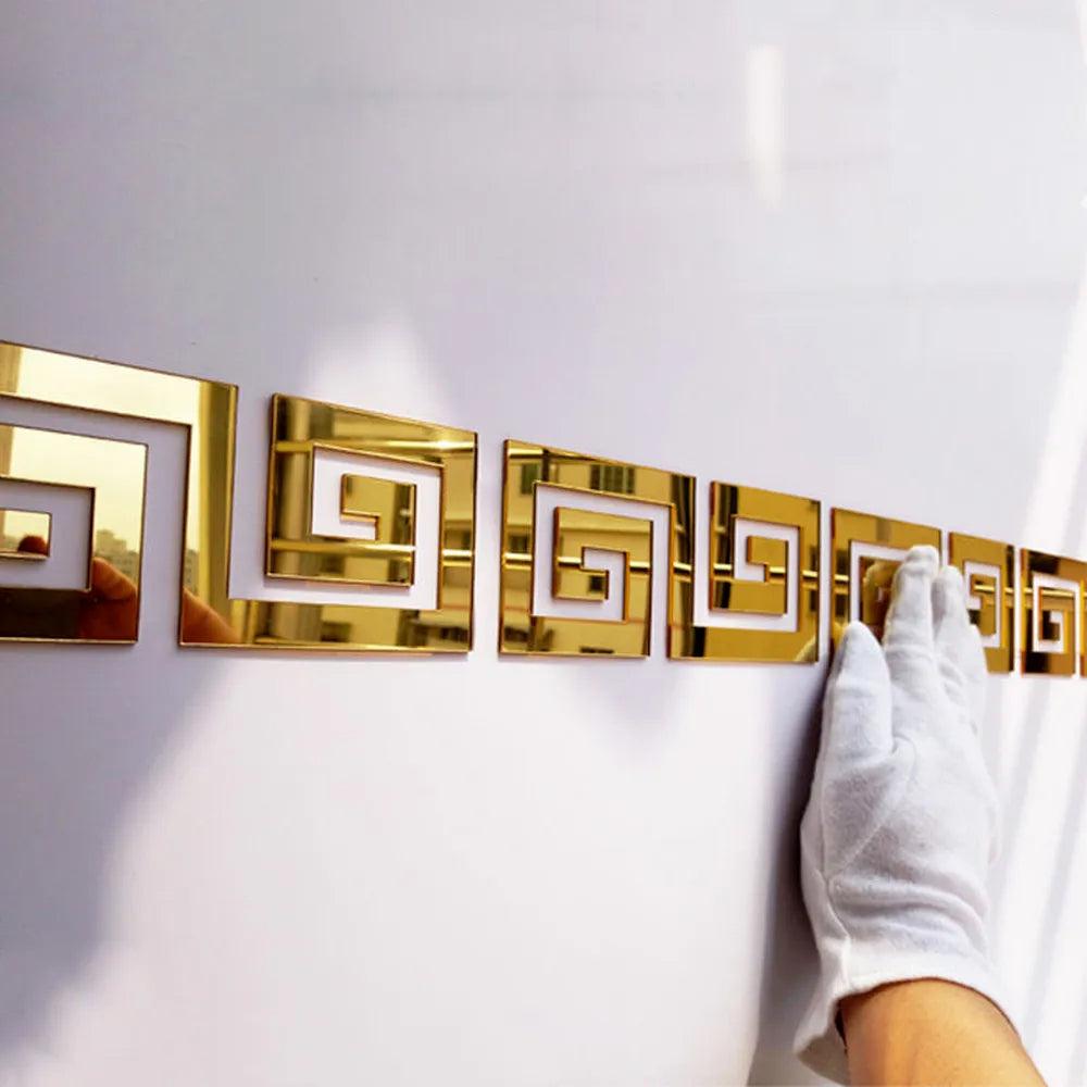 Lixra Sleek Acrylic Wall Tiles Stickers