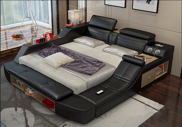 Lixra Smart Design Fabulous Comfy Leather Bed