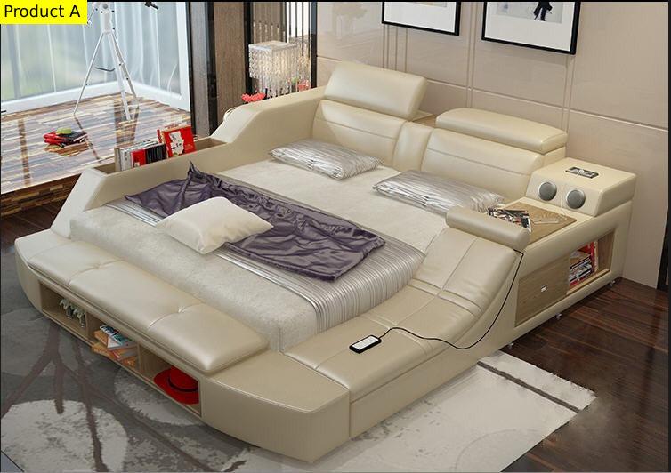 Lixra Smart Design Fabulous Comfy Leather Bed