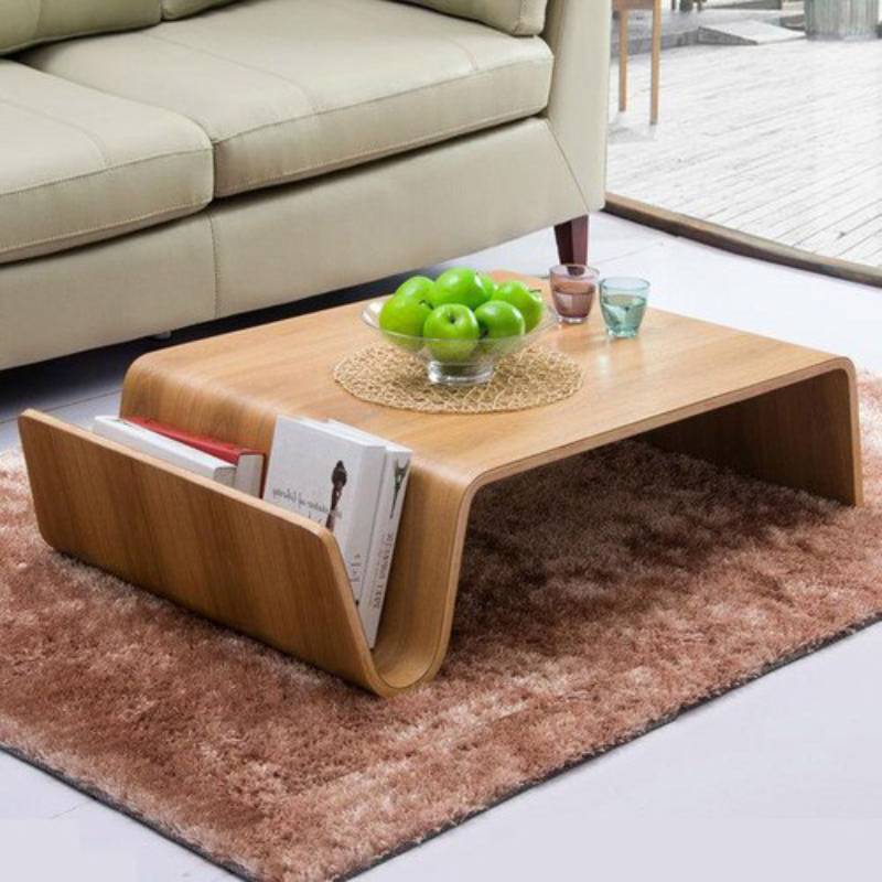 Lixra Solid Wood Coffee Table With Storage
