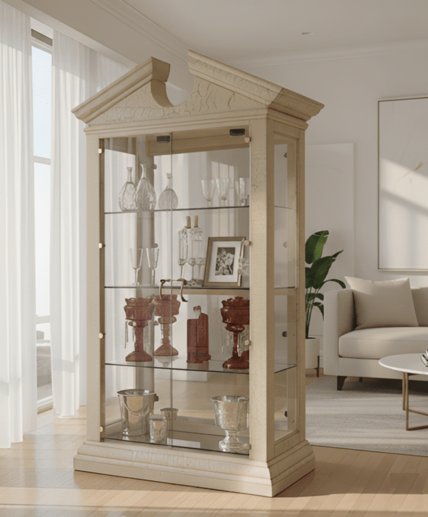 Lixra Solid Wooden 7 Feet Tall Kitchen Hutch