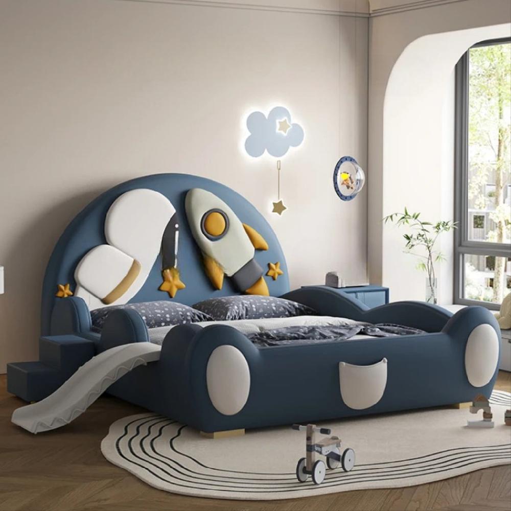 Lixra Space Design Leather Upholstery Kid's Bed