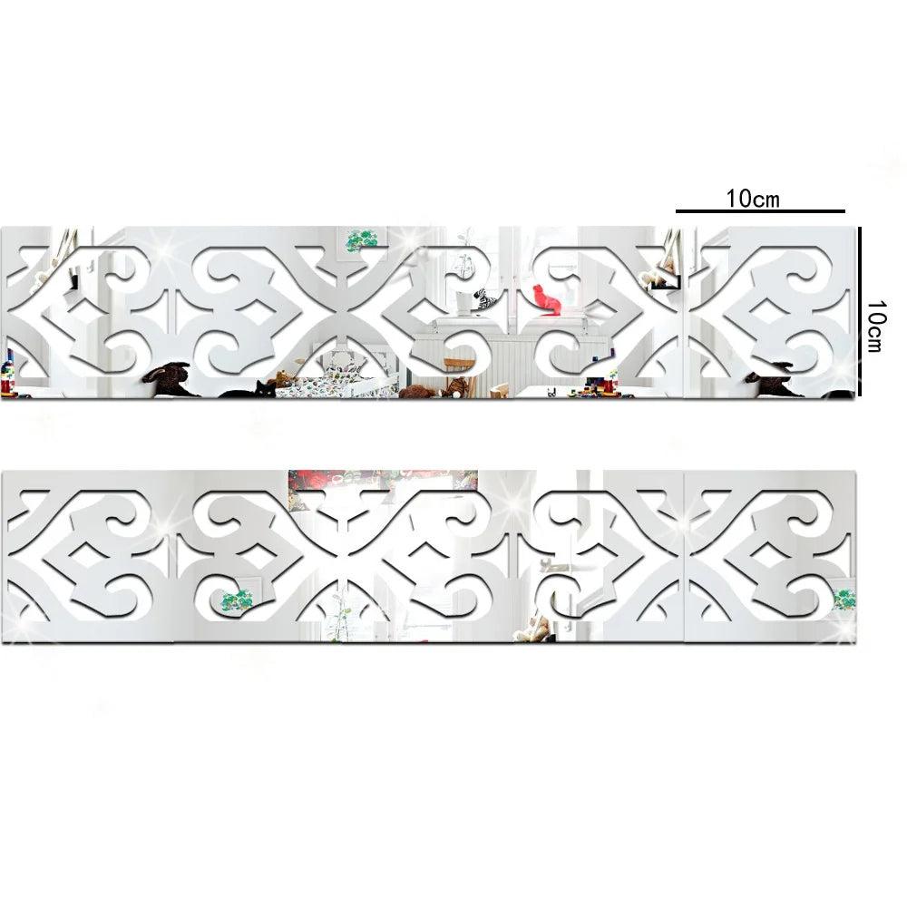 Lixra Sparkling Acrylic Tiles Wall Stickers