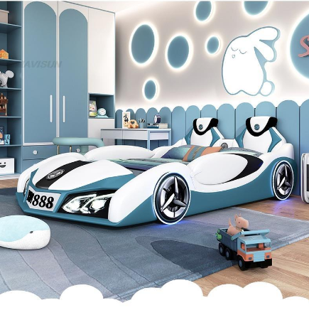 Lixra Sporty Car-Shaped Children's Bed