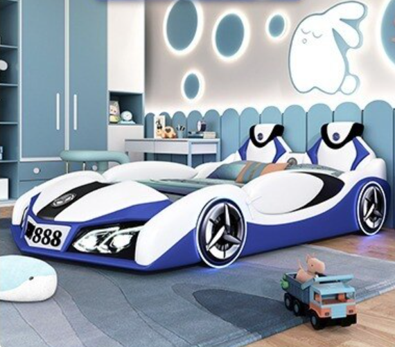 Lixra Sporty Car-Shaped Children's Bed