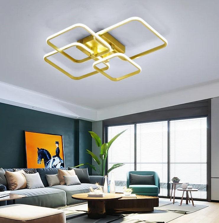 Lixra Square-Shaped Remote Control Ceiling Light