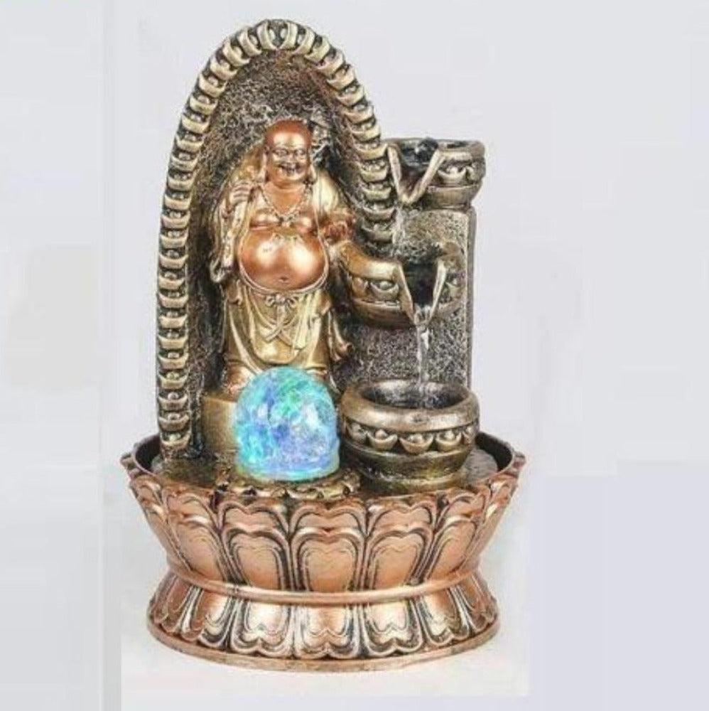 Lixra Standing Laughing Decorative Water Fountain