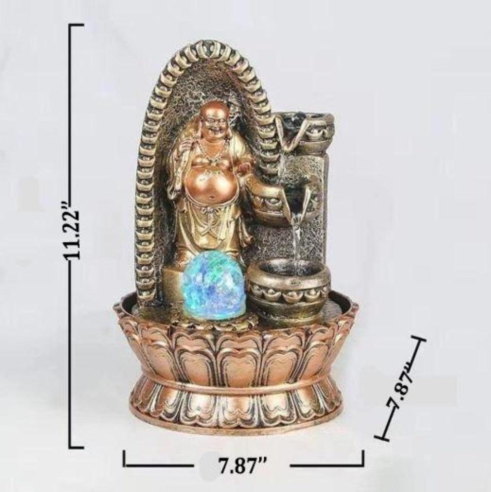 Lixra Standing Laughing Decorative Water Fountain