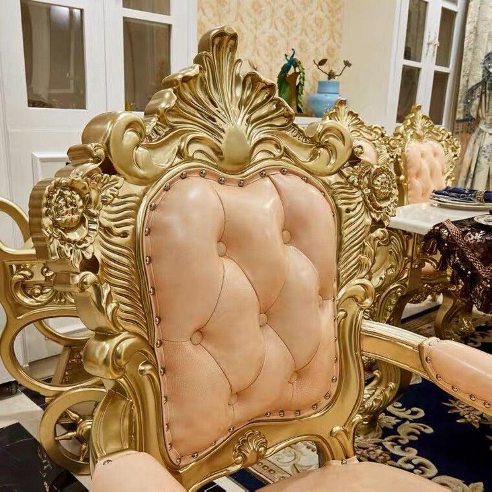 Lixra Stylish 4-Piece Leather Dining Chairs