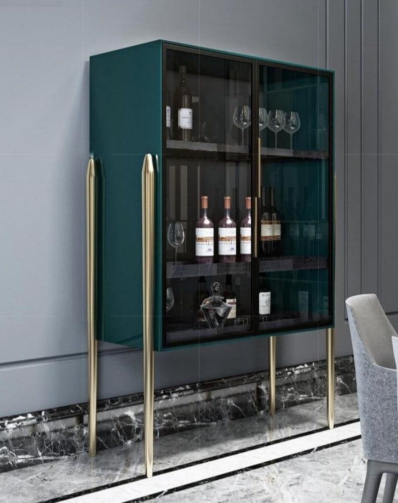 lixra Stylish Drinks Cabinet With Glass Door