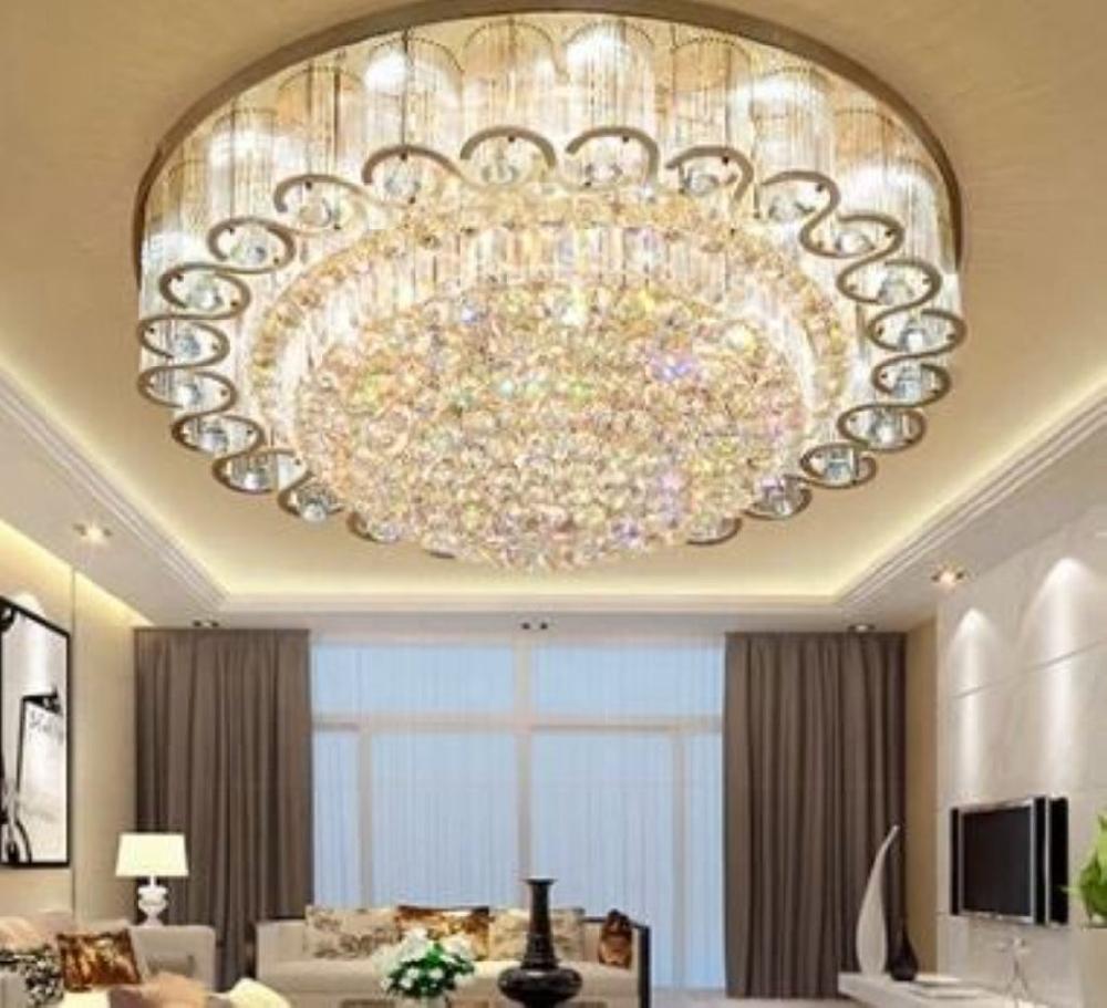 Lixra Stylish Golden Crystal LED Chandelier