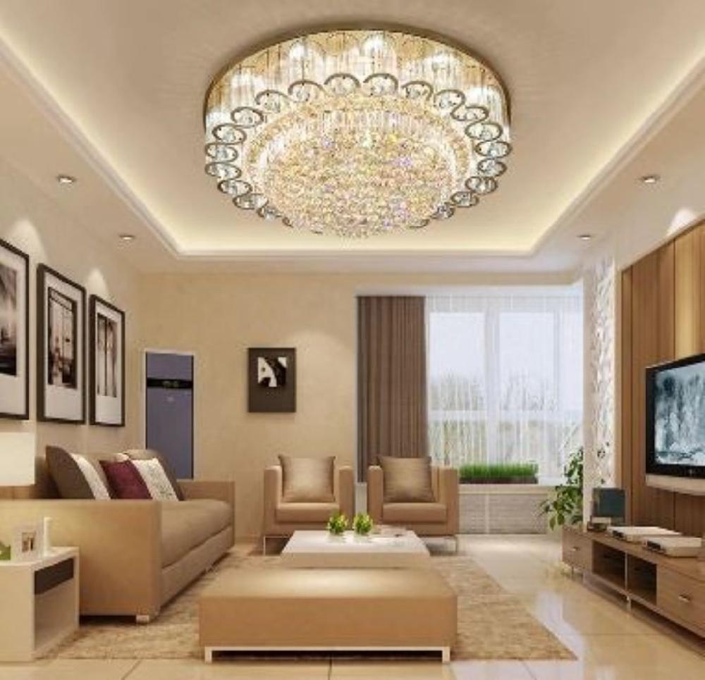 Lixra Stylish Golden Crystal LED Chandelier