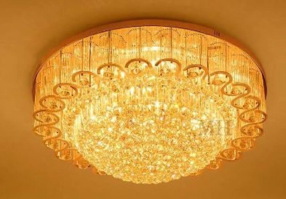 Lixra Stylish Golden Crystal LED Chandelier