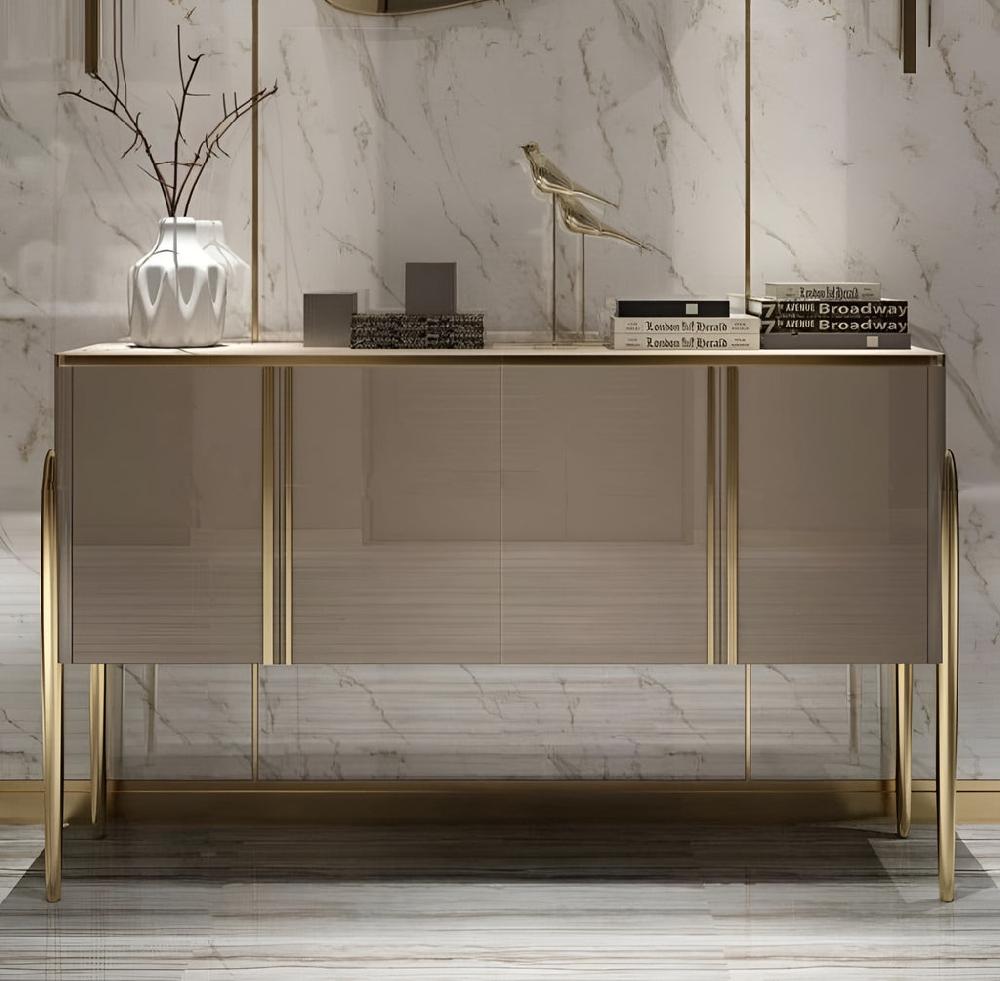 Lixra Stylish Light Wooden Modern Buffet Table