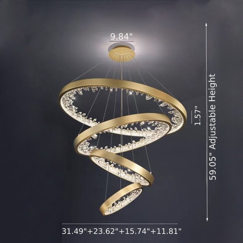 Lixra Stylish & Luxurious Gold Pendant Light