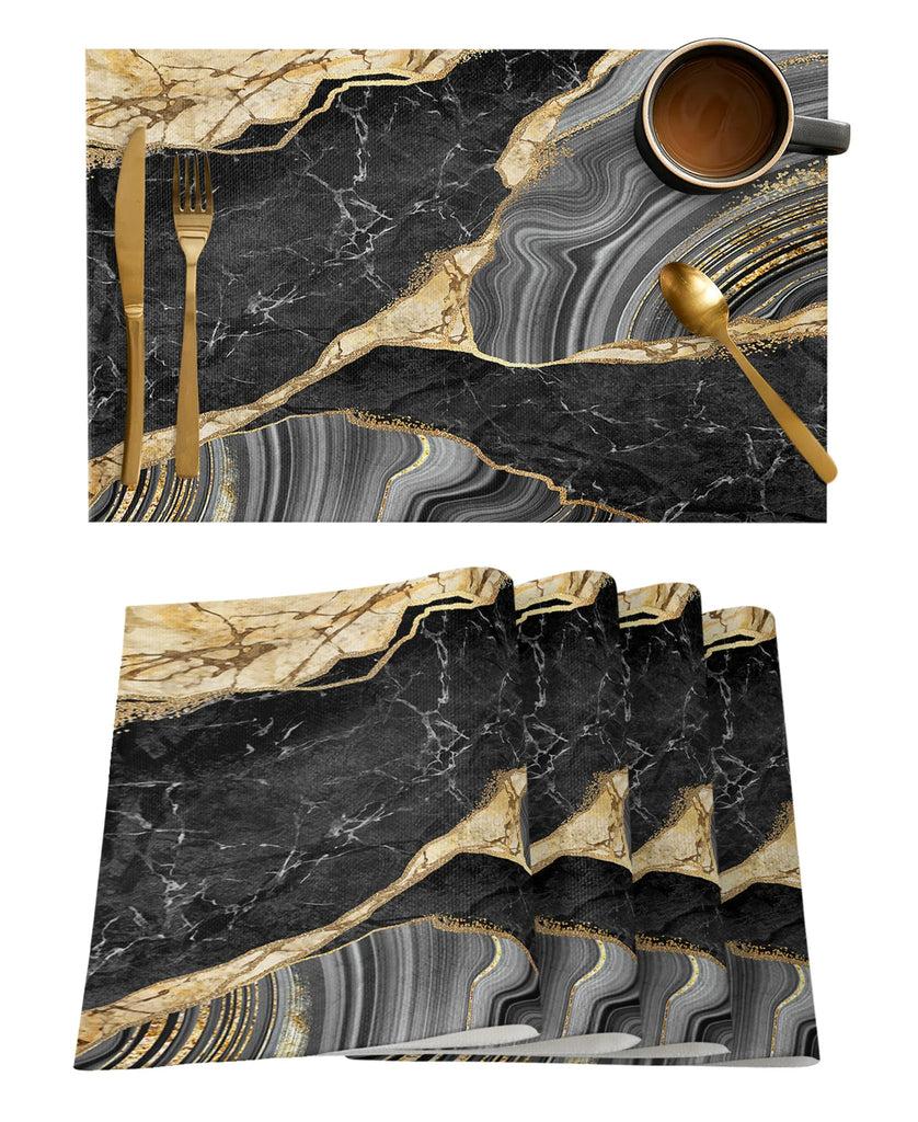 Lixra Stylish Marble-Inspired Placemats